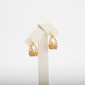Pearl earrings on a white background
