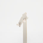 Pearl earrings on a white background