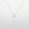 Pearl  pendant necklace on a white background