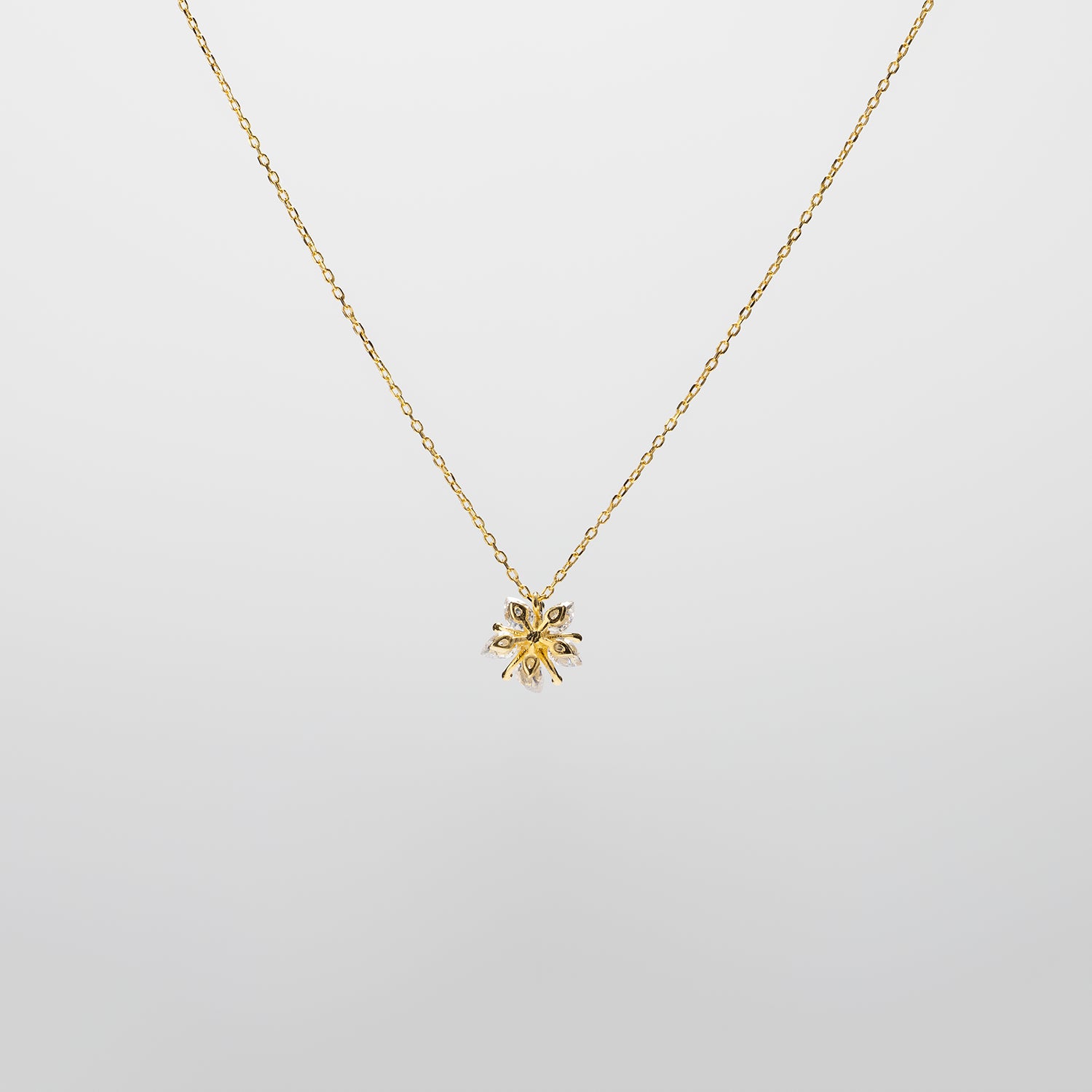 Pearl  pendant necklace on a white background