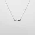 Pearl  pendant necklace on a white background