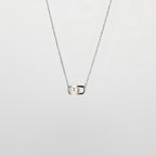 Pearl  pendant necklace on a white background