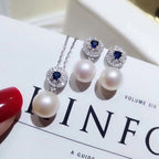 Celeste Pearl Necklace and Earring Set